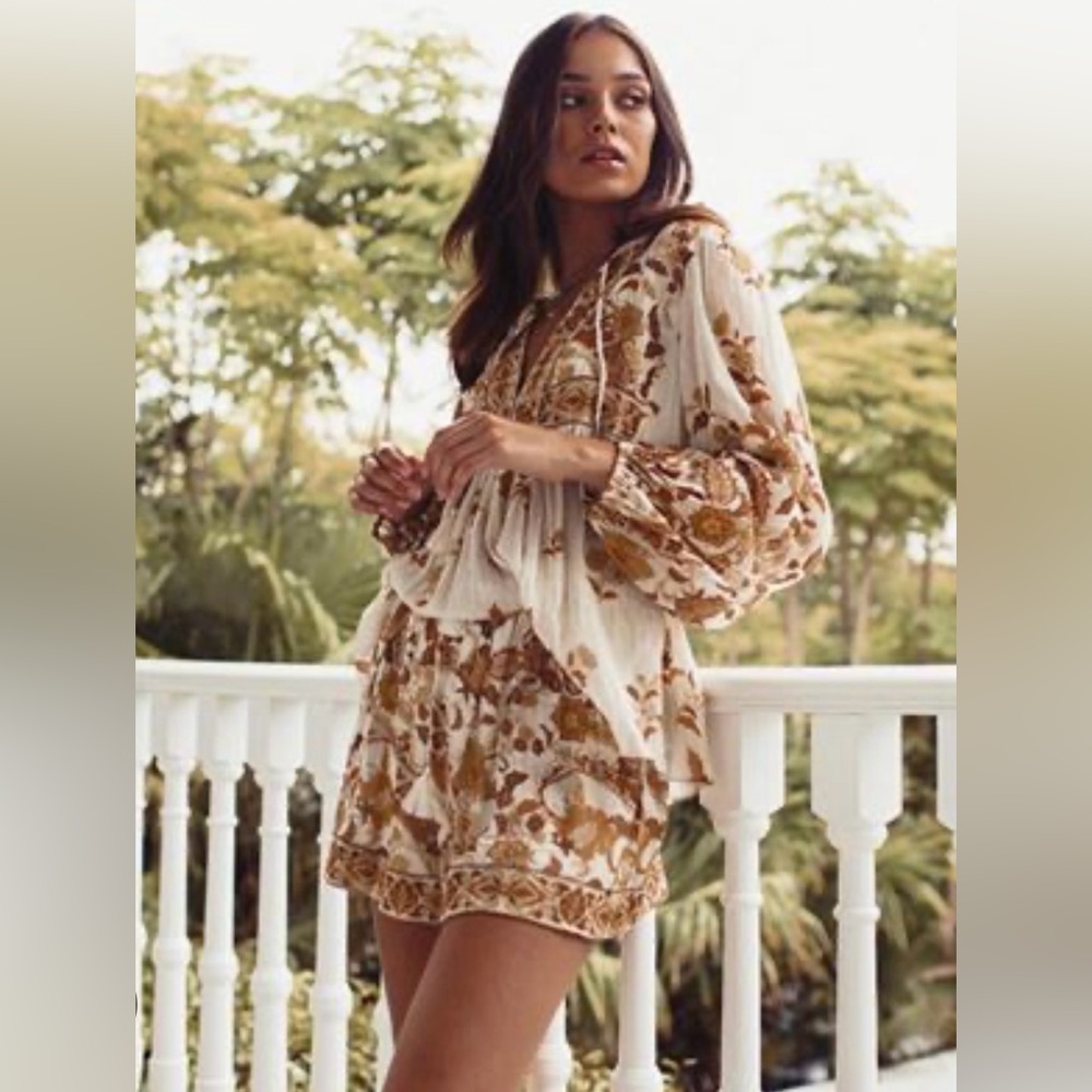Spell Hendrix Cream and Orange Boho Set